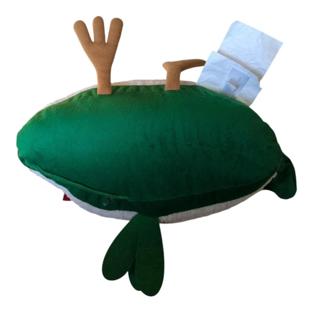 2024 Target Wondershop Featherly Friends Bird Santa Christmas Soft Throw Pillow‎